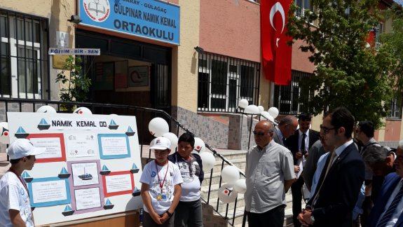 Gülpınar Namık Kemal Ortaokulu TÜBİTAK 4006 Bilim Fuarı Açıldı